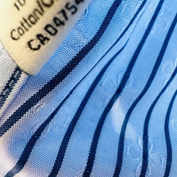 Ben Sherman Blue Striped Button Down Shirt Size L - Picture 10 of 10